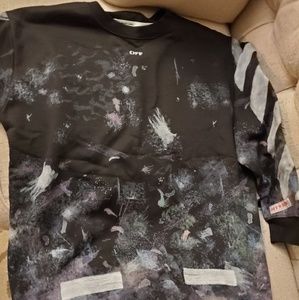 offWhite galaxy crewnexk